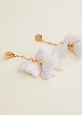 Phase Eight Petal Drop Jewellery White Canada | WQUYBO-961